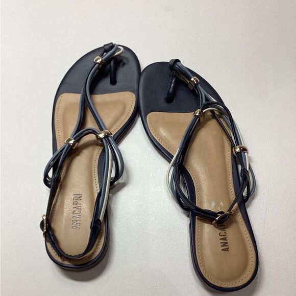 Anacapri Sandals‎ Navy Blue Size EU 39 - Picture 5 of 6